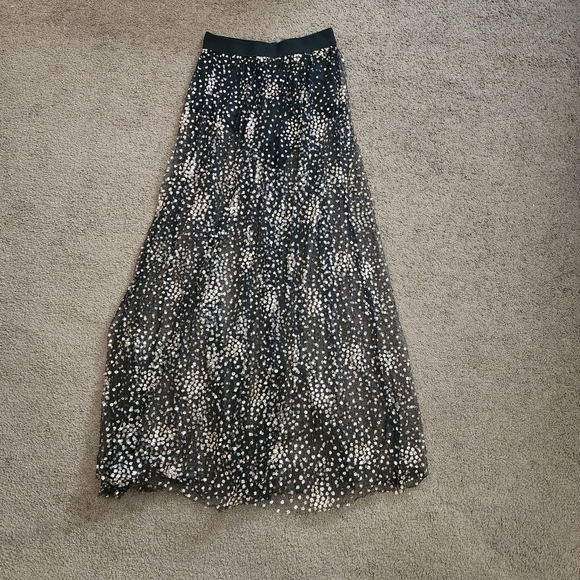 Speckled Gold Tulle Skirt, Women's XS - Picture 2 of 9